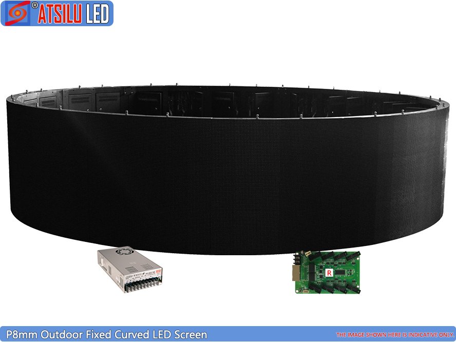 P8mm Outdoor Fixed Curved LED Screen Circle
